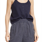 Treasure & Bond Women's Navy Button Front Camisole Size Small