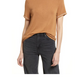 Treasure & Bond Women's Tan Thrush-Ivory Dove T-Shirt Size X-Small