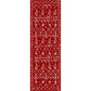 BERTHMEER Red 2x6 Christmas Runner Rugs - Non-Slip Washable for Indoor Spaces