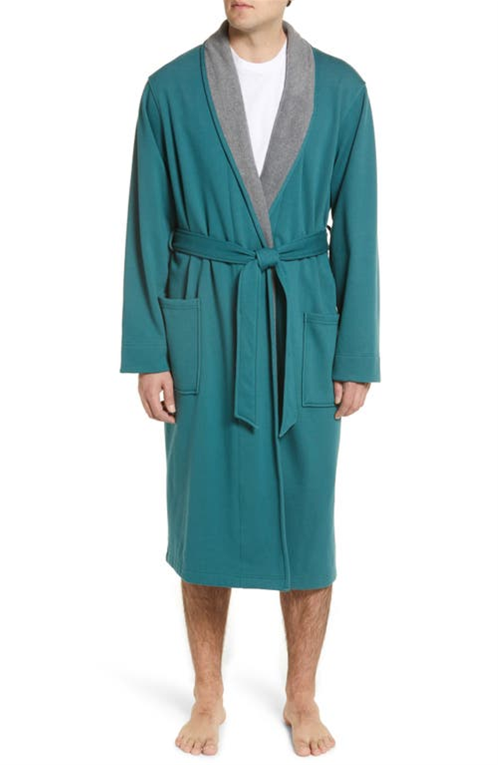 Nordstrom Men's Soft Essential Robe In Teal Cyrus Size Medium