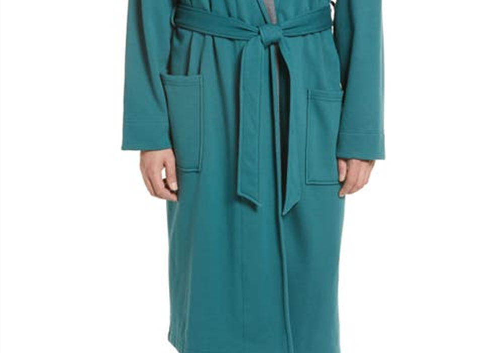 Nordstrom Men's Soft Essential Robe In Teal Cyrus Size Medium