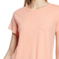 Caslon(R) Peplum T-Shirt In Coral Pink Size Xx-Large