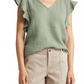 Green Dune Caslon V-Neck Ruffle Sleeve Top Size X-Small