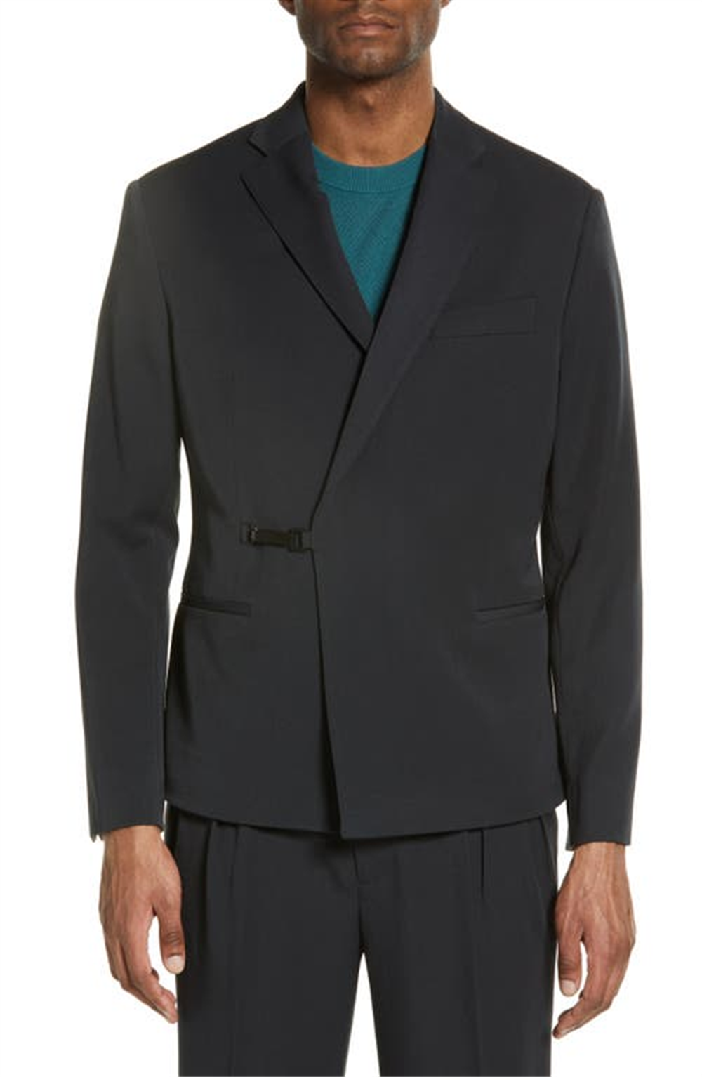 Open Edit 40R Black Double Breasted Sport Coat