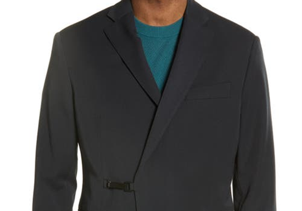 Open Edit 40R Black Double Breasted Sport Coat