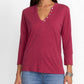 Johnny Was - Button V Neck Tee