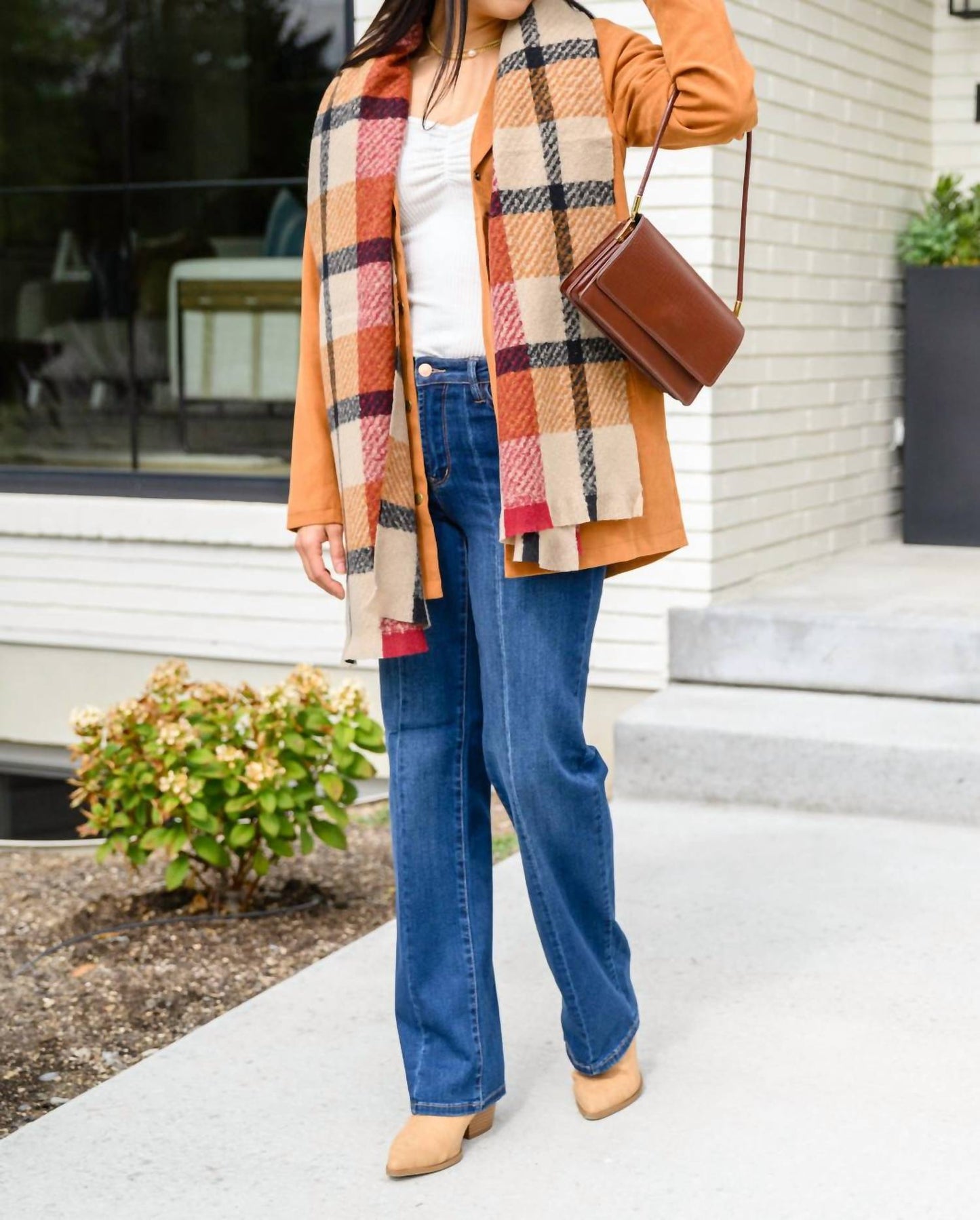 Judy Blue - Front Seam Wide Leg Trouser Jeans