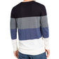 DKNY Men's Colorblocked Henley Sweater Navy Size Small