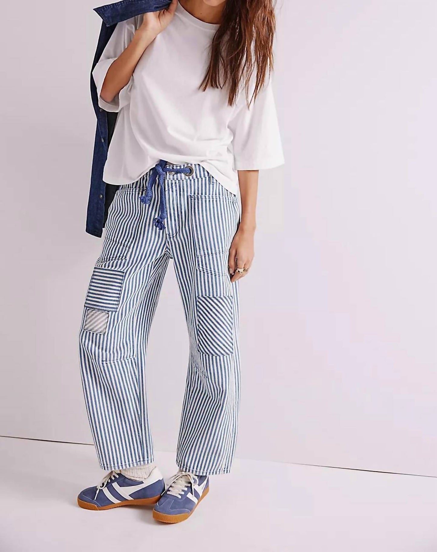 Free People - Moxie Railroad Low Slung Jeans