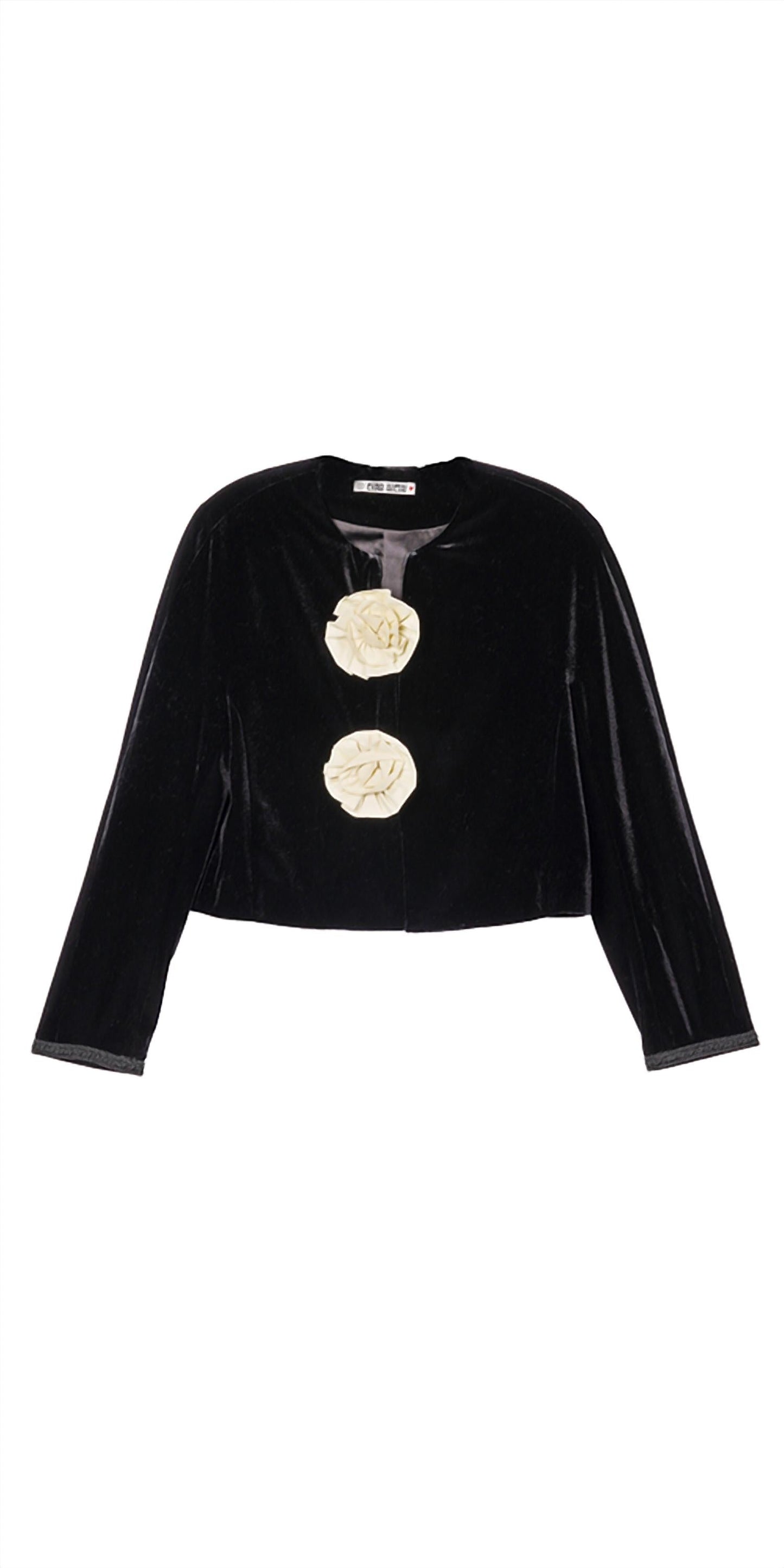 Ciao Lucia - Javiera Velvet Rosette Jacket