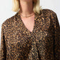 Joseph Ribkoff - Animal Print Long Sleeve Satin Top