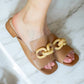 Chocolat Blu - Bell Leather Mules