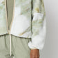John Elliott - Patchwork Tie Dye Polar Fleece Zip Jacket