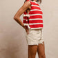 Bibi - Sandie Striped Side Tied Vest
