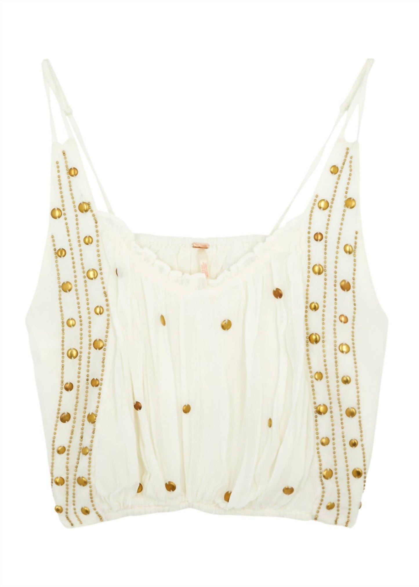 Free People - Virgo Bead-embellished Chiffon Tank