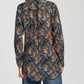 Apny - Leaf Half Button-up Pullover Tunic