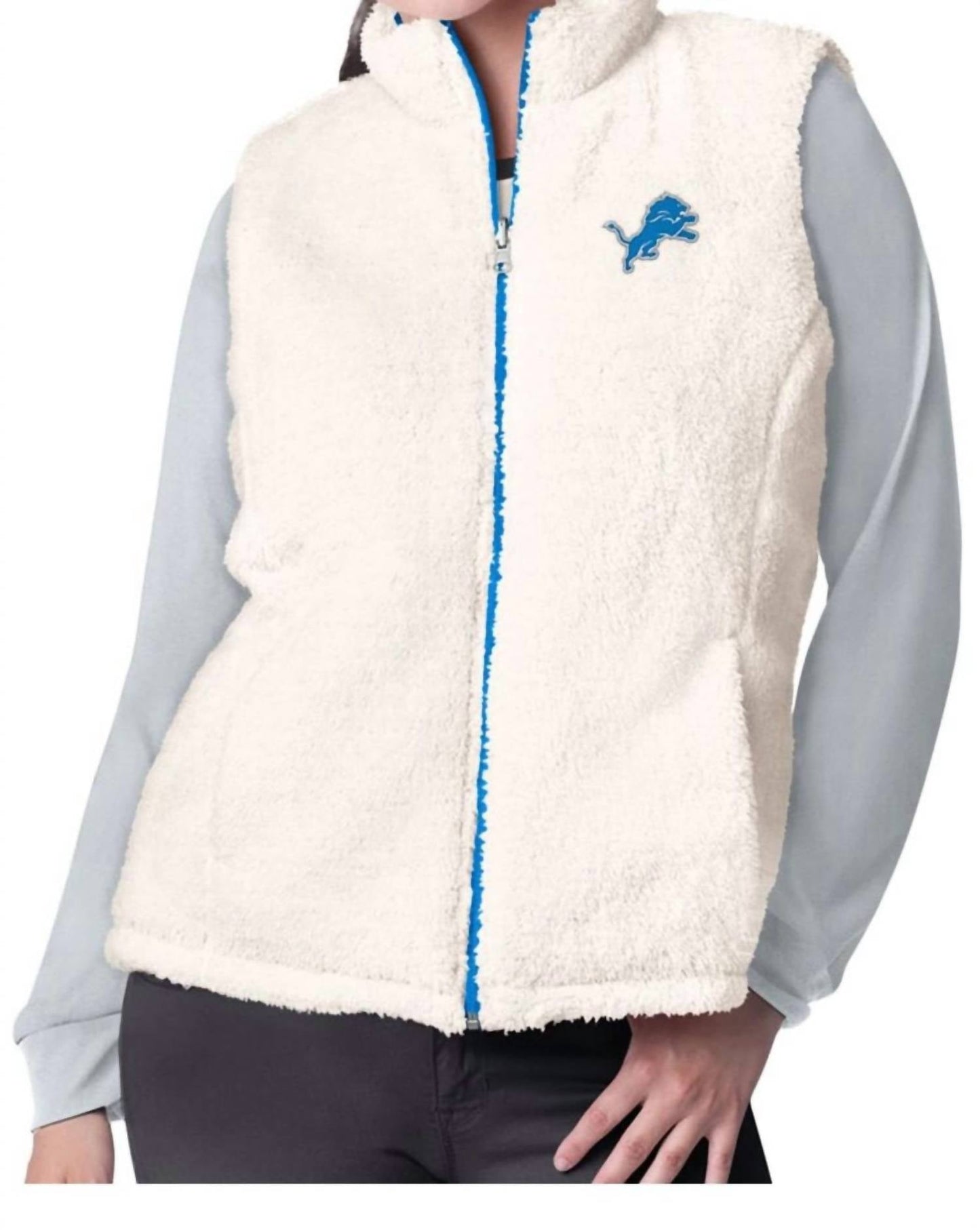 G-Iii - Women's Detroit Lions Reversible Game Rule Vest