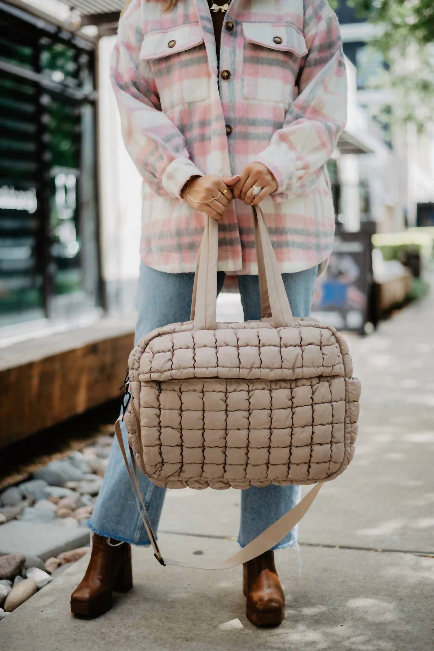Katydid - Women's Quilted Weekend Duffel Bag