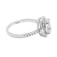 Allyanna Gifts - Women's Oval Moissanite With Halo Ring