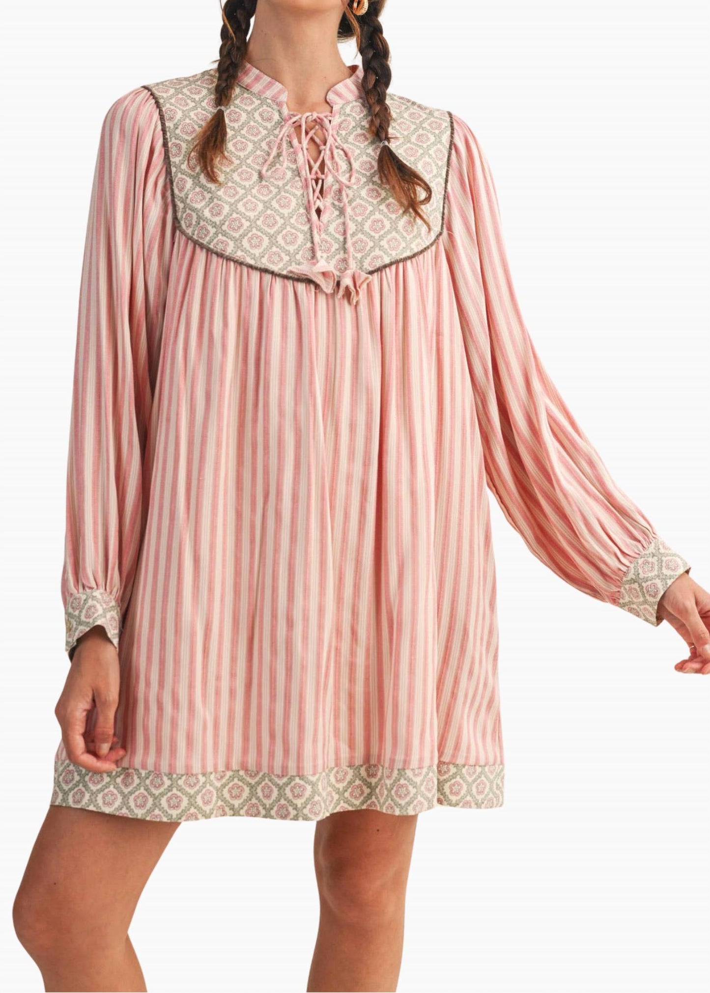 &Merci - Lou Striped Mini Dress