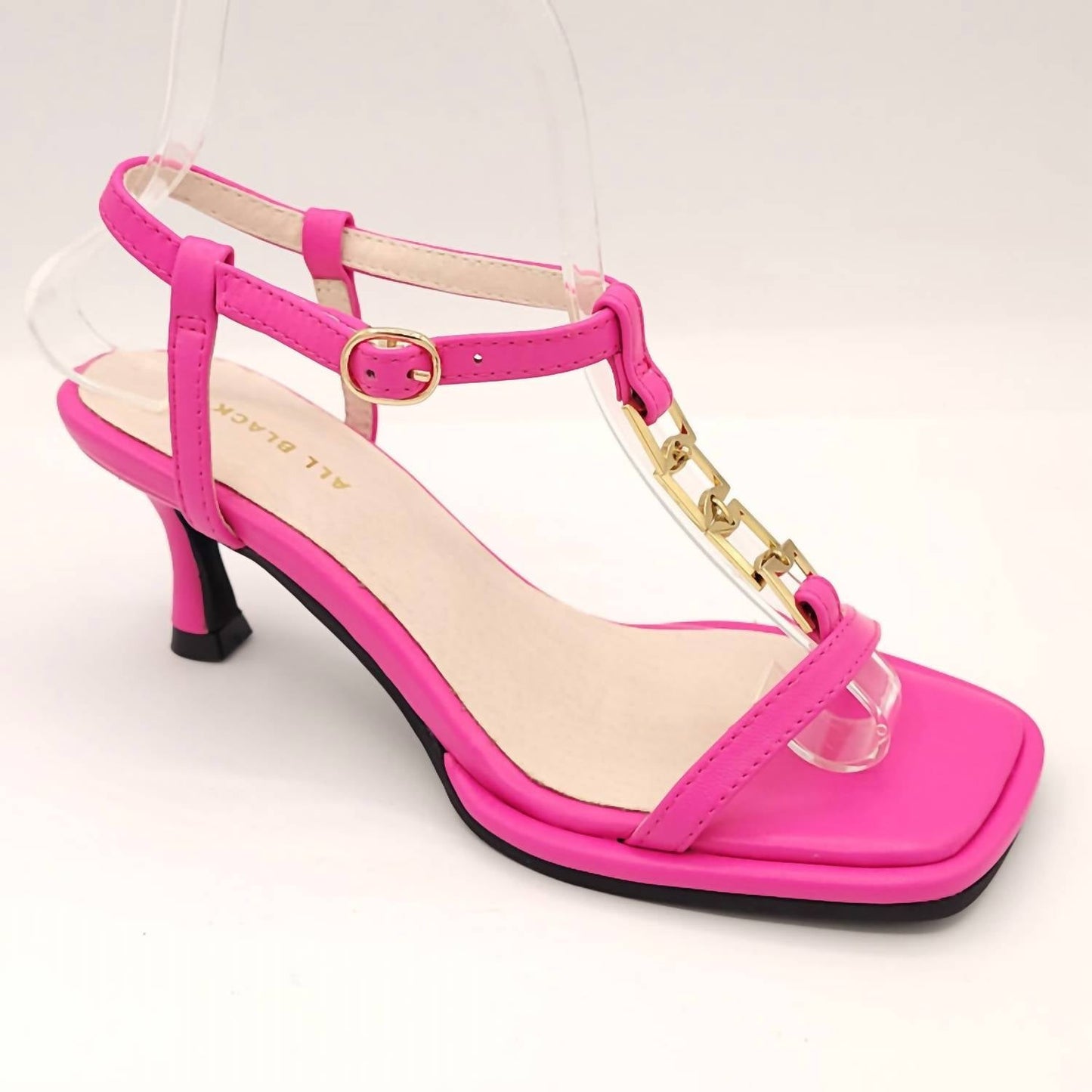 All Black - Women's Princess Link Sandal