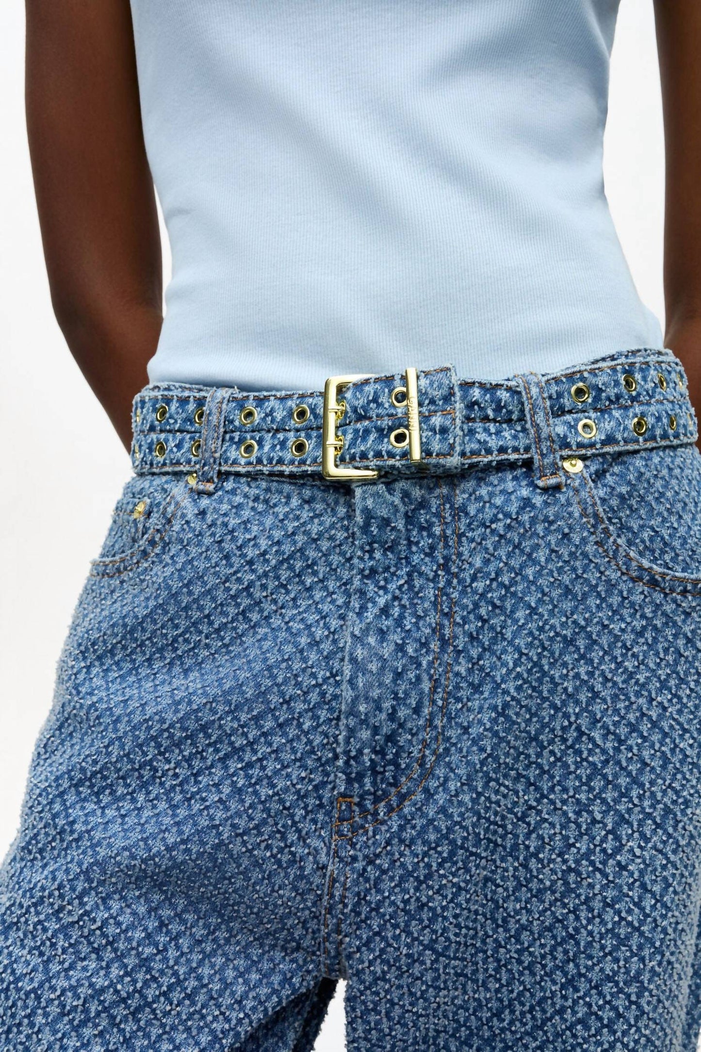 Ganni - Textured Izey Jeans