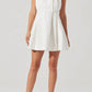 Astr - Clemira Pleated Strapless Cotton Dress