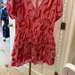Day + Moon - Tiered Ruffle Romper Dress With Lace