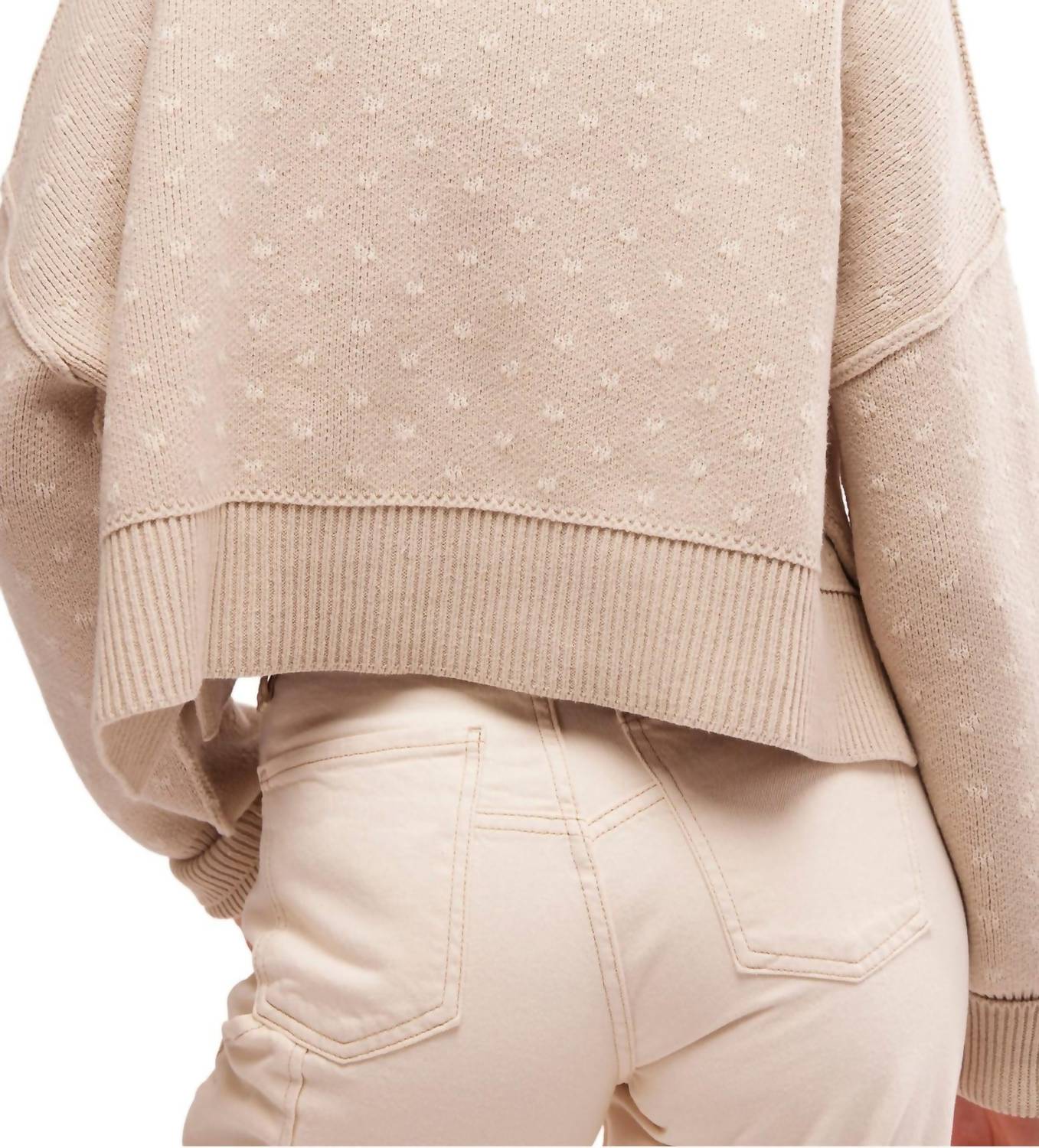 Free People - Easy Street Patterned Crop Pullover