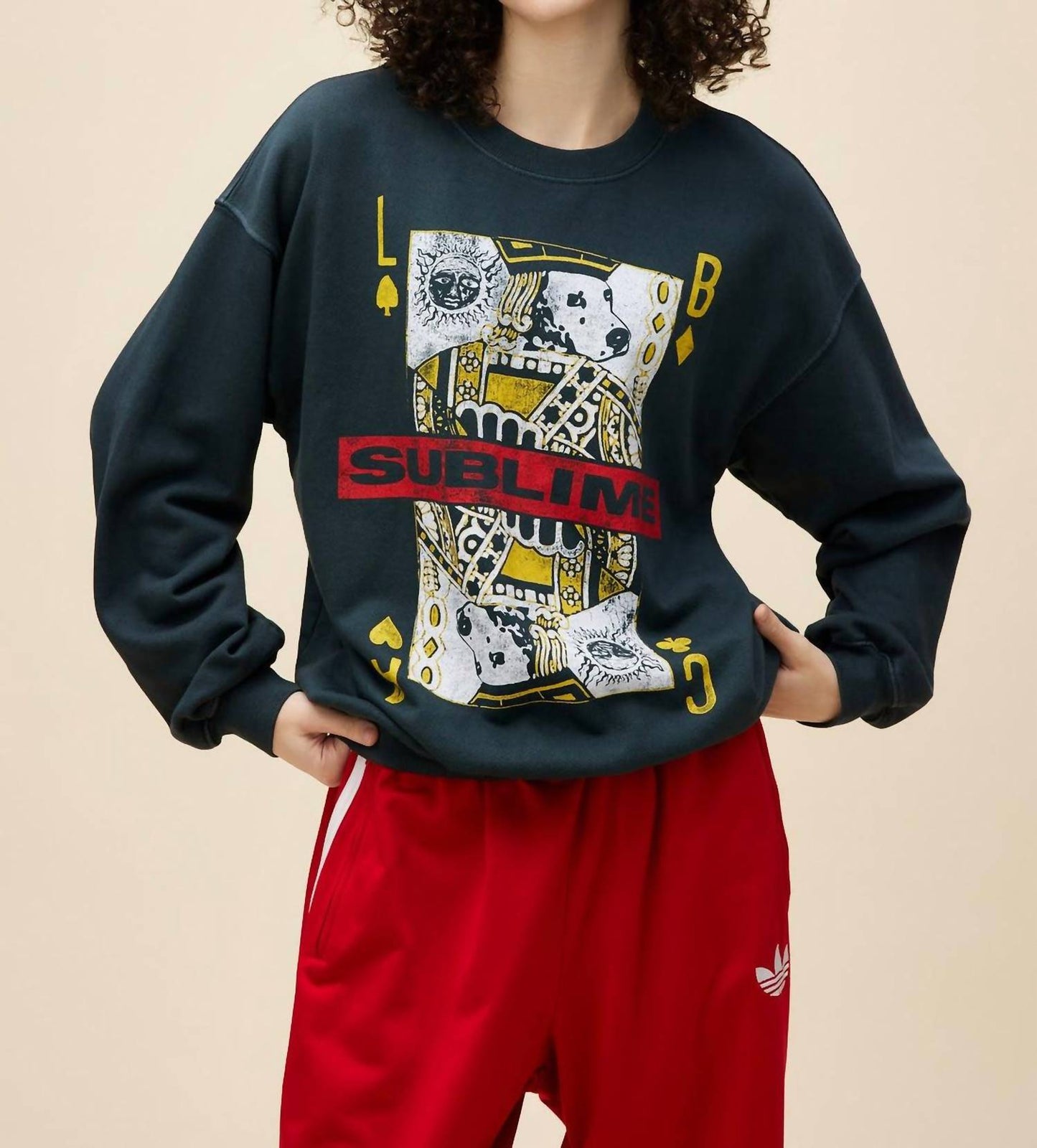 Daydreamer - Sublime Playing Card Bf Crew Sweatshirt