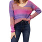 Double Take - Chic Ribbed V-Neck Pullover Sweater