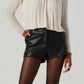 Astr - Balsa Mock Neck Rhinestone Top