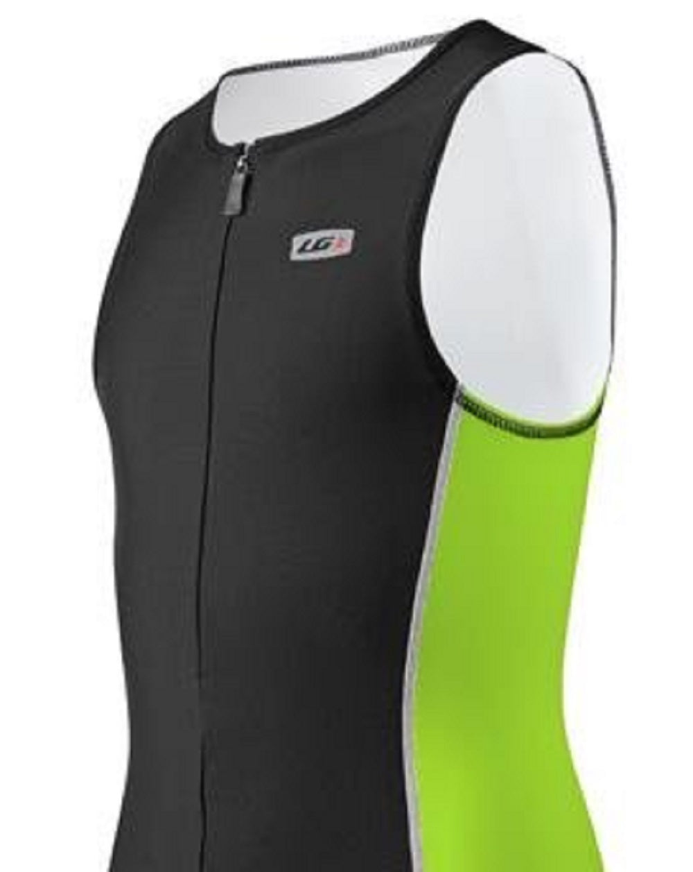 Louis Garneau Women's Youth Comp Sleeveless Tri Top Green/Black Size X-Large