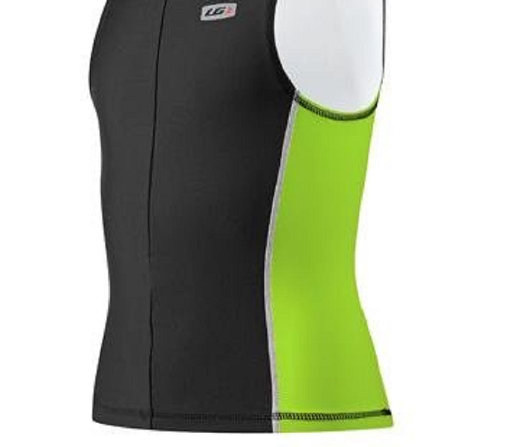 Louis Garneau Women's Youth Comp Sleeveless Tri Top Green/Black Size X-Large