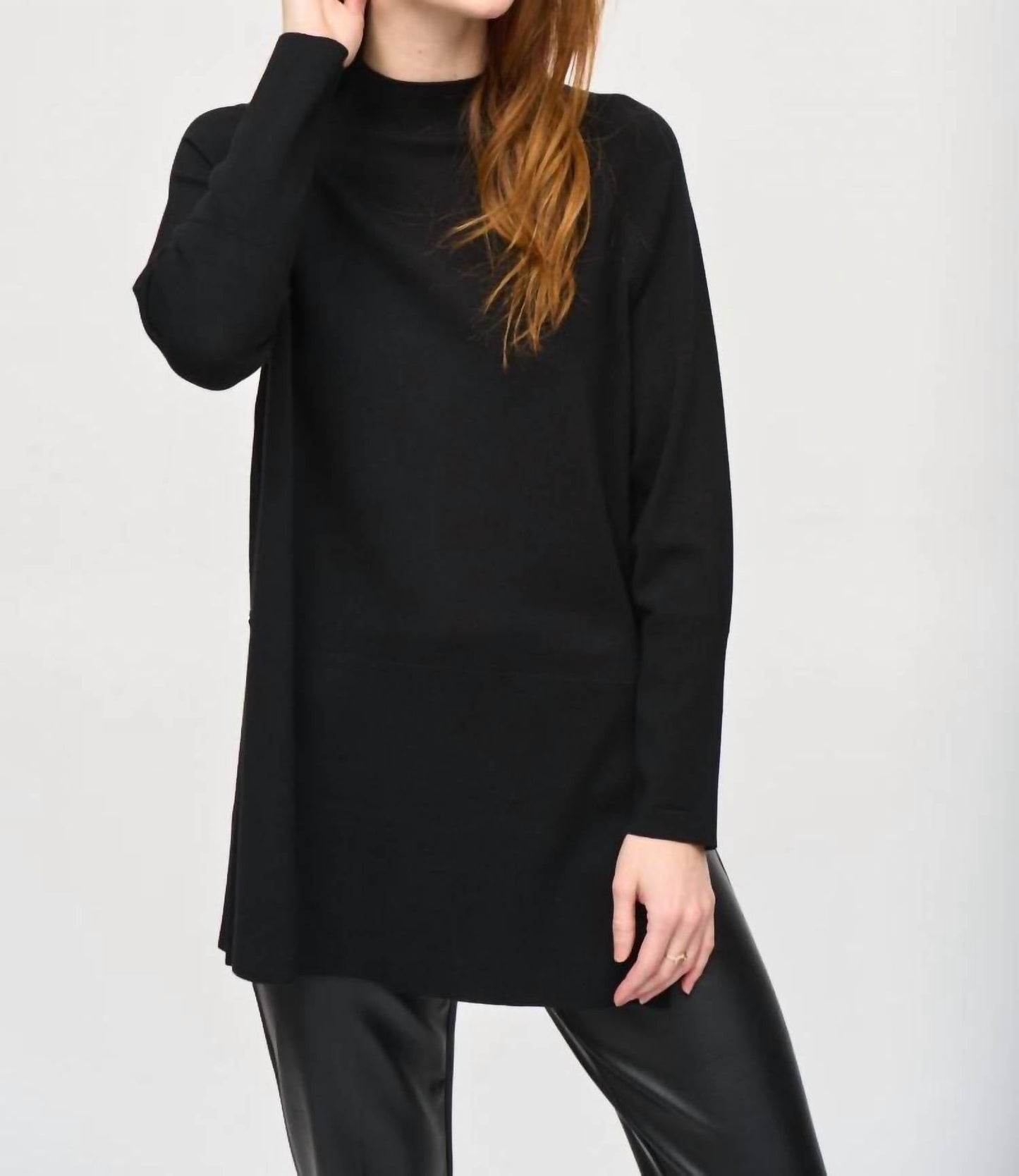 Joseph Ribkoff - Mock Neck Long Sleeve Sweater Knit Top