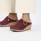Birkenstock - Women's Fanny Ring Buckle Suede Leather Clog - Medium/Narrow