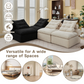 Modular Sofa No Armrests - BeigeBlack