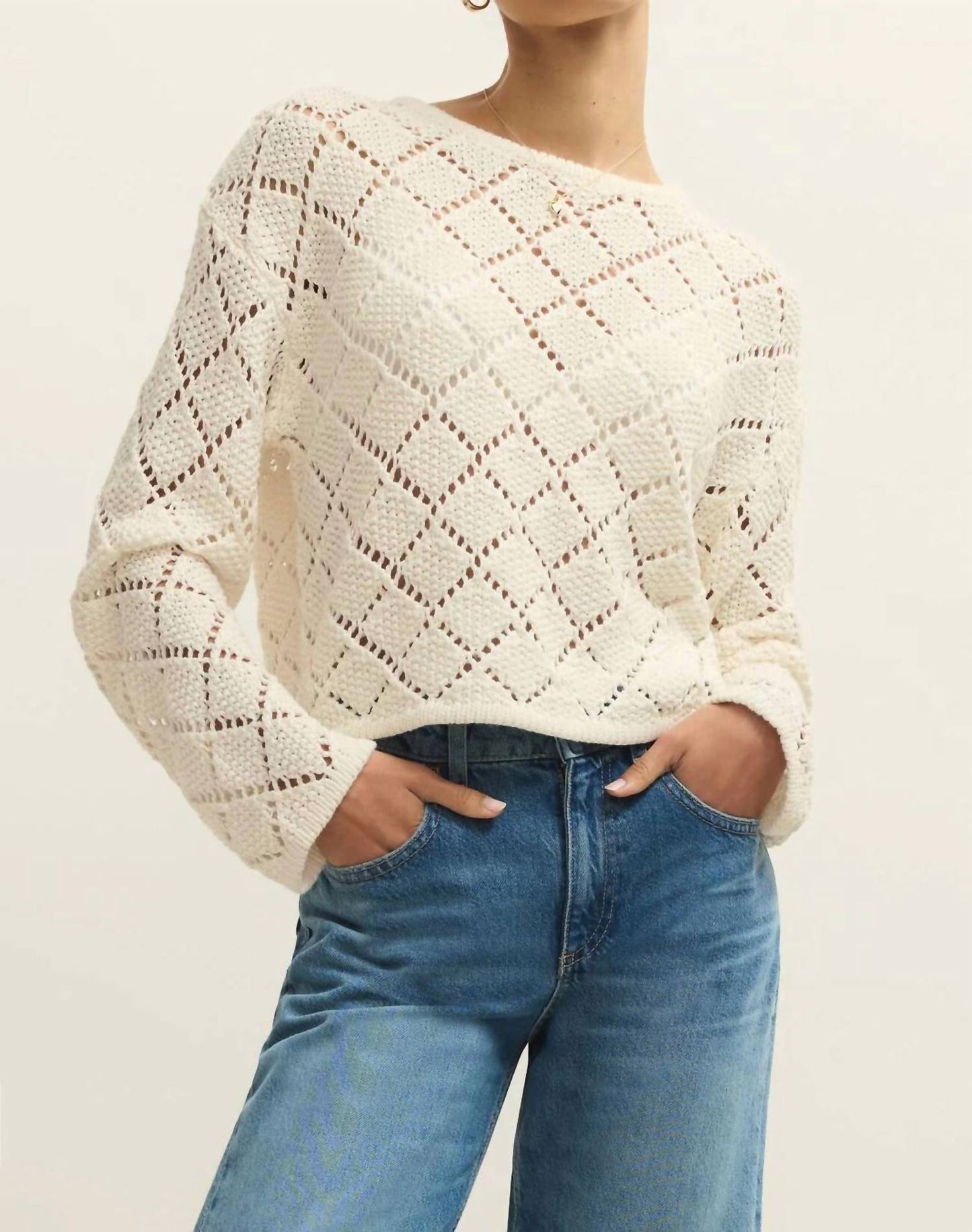 Z Supply - Hullen Crochet Sweater