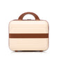 14'/20' 2-Piece Beige ABS Spinner Wheel Luggage Set