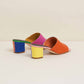 Charlotte Stone - Women's Lenu Woven Block Heel Mule Sandal