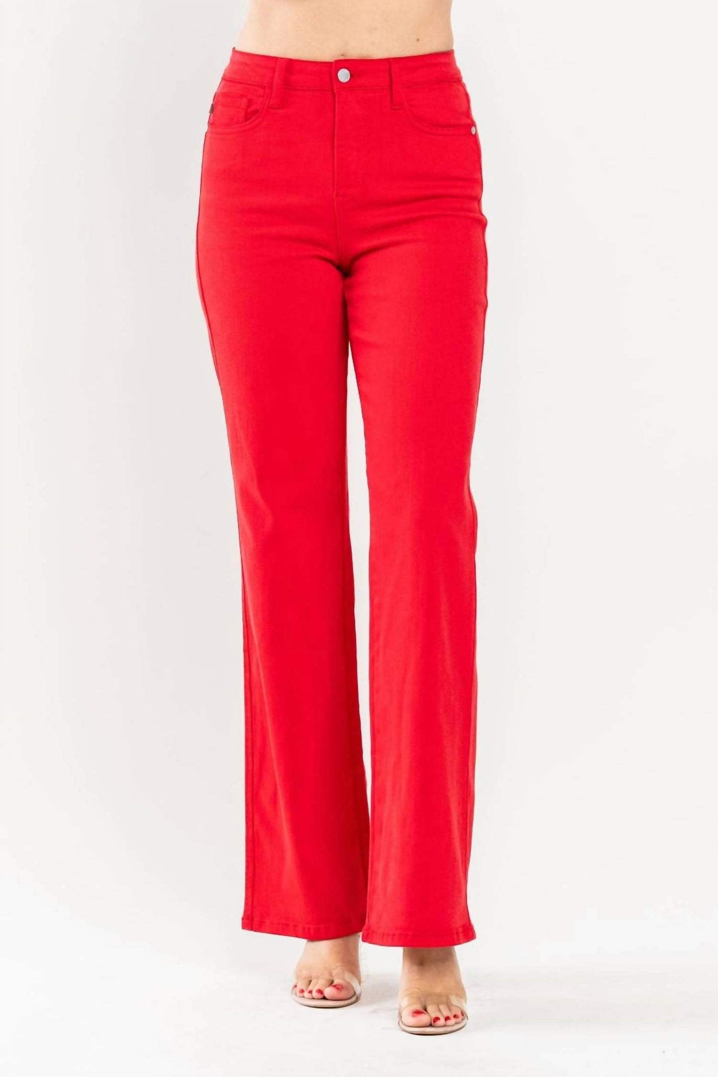 Judy Blue - High Waist Non-distressed Straight Jeans