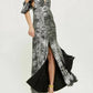 Topshop - Foil Shimmer Maxi Dress