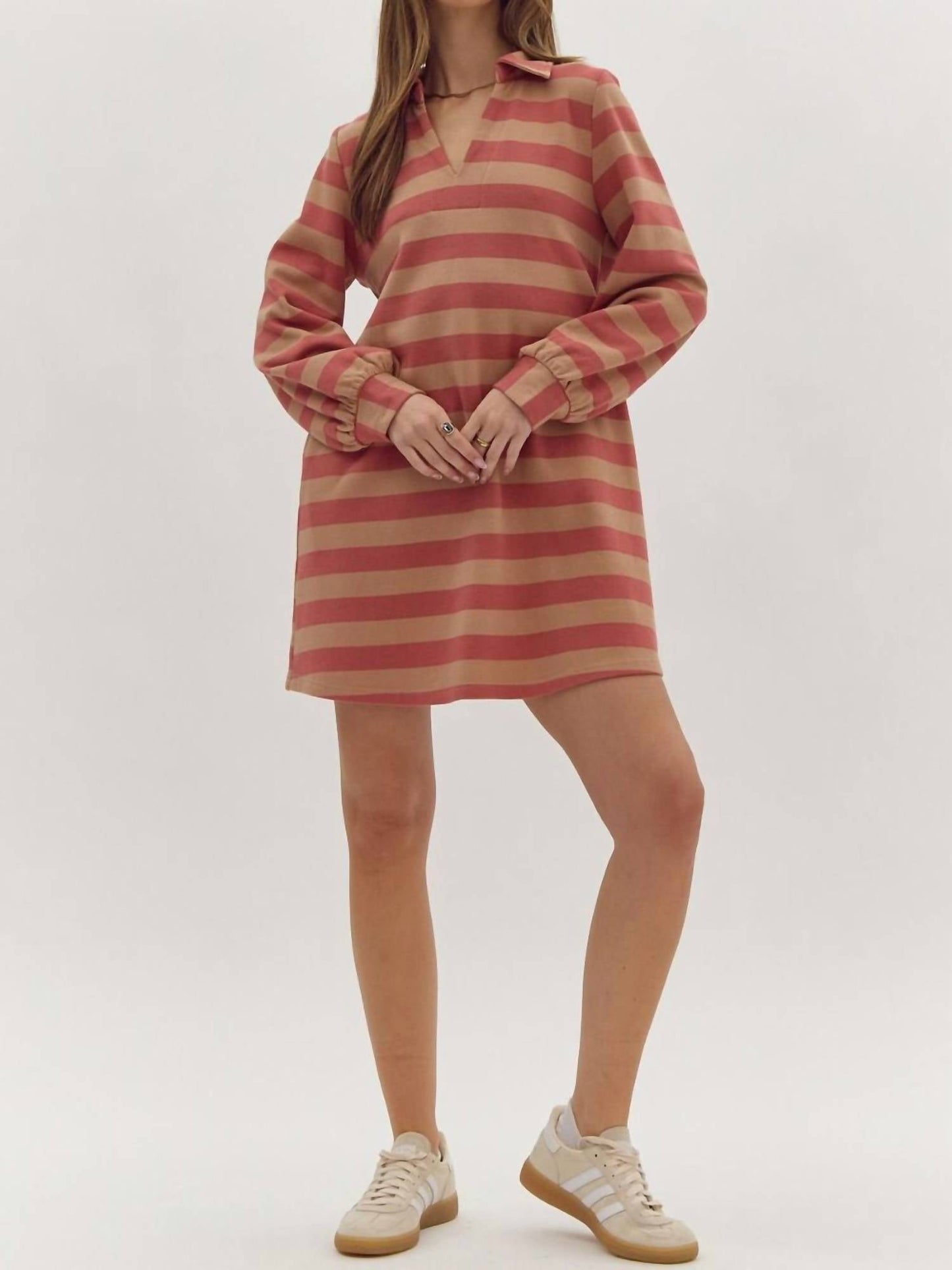 Entro - Tunic Striped Mini Dress