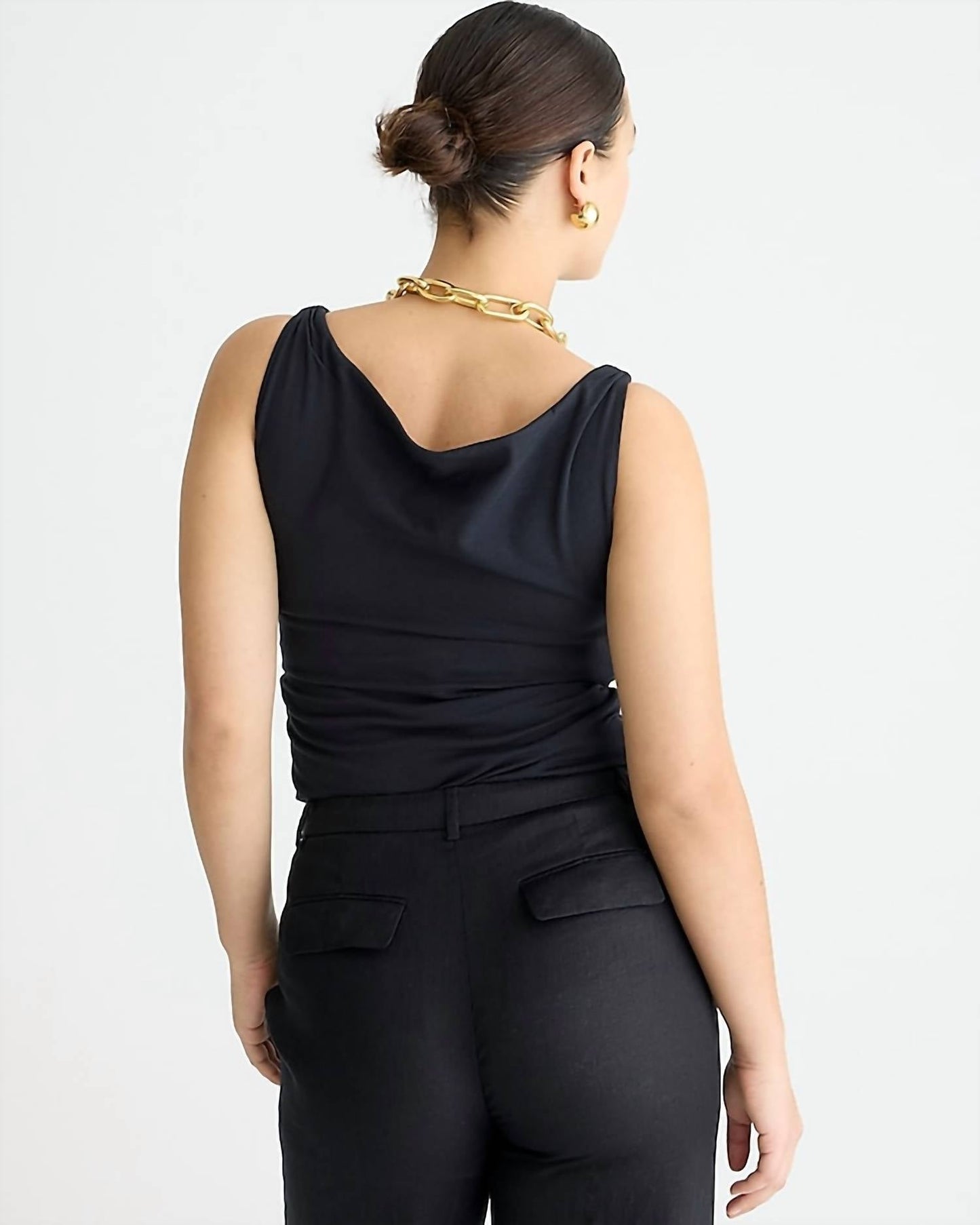J.Crew - Off-the-shoulder Tank Top In Stretch Cotton Blend