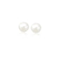 14k Yellow Gold Freshwater Cultured White Pearl Stud Earrings (6.0 mm)
