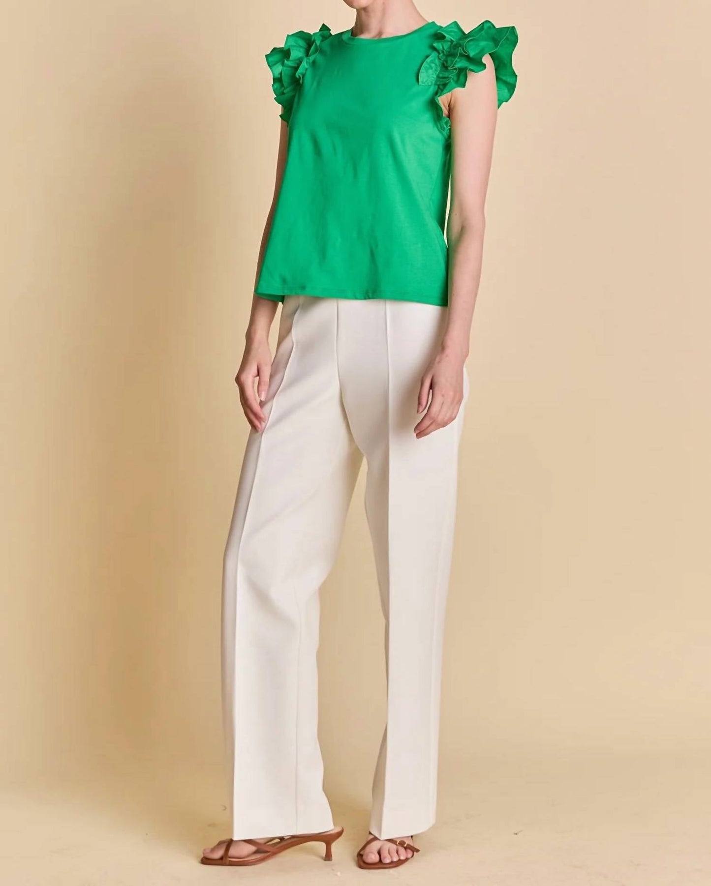 2.7 August Apparel - Sammie Ruffle Top