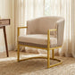 Upholstered Reading Accent Armchair For Living Room