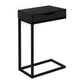 Accent Table, C - Shaped Contemporary Elegant Design