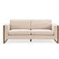 Modern 3-Seater Sofa With Solid Wood Legs