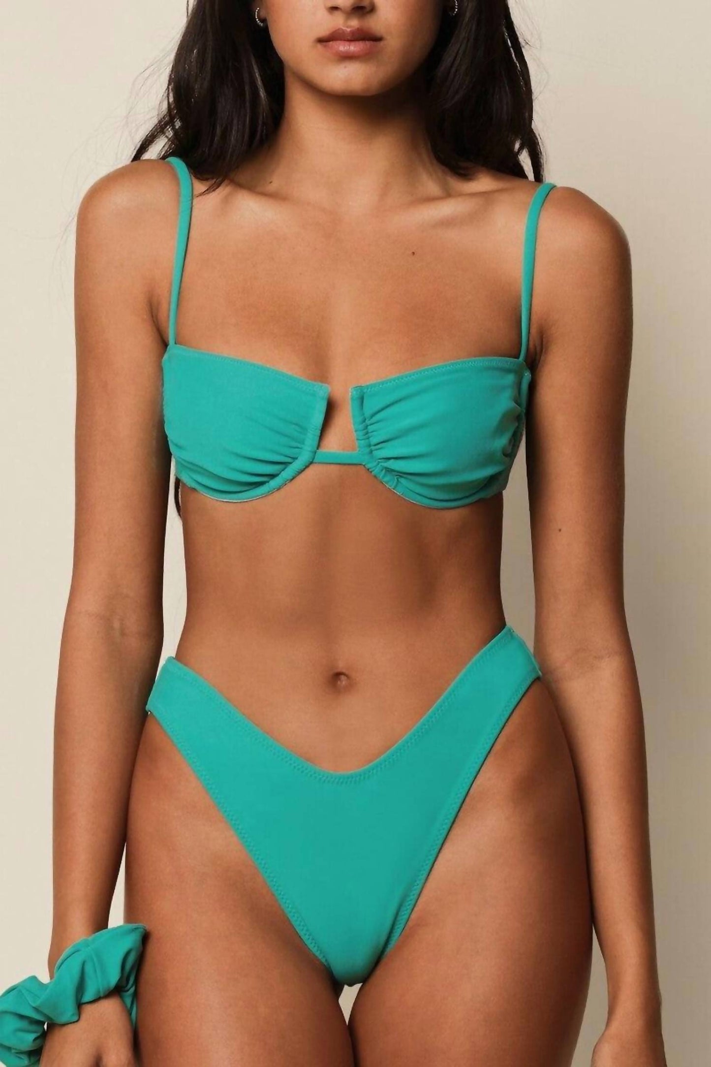 Montce - Added Coverage Lulu Zig-zag Stitch Bikini Bottom